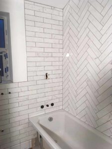 Photo of recent bathroom tiling project